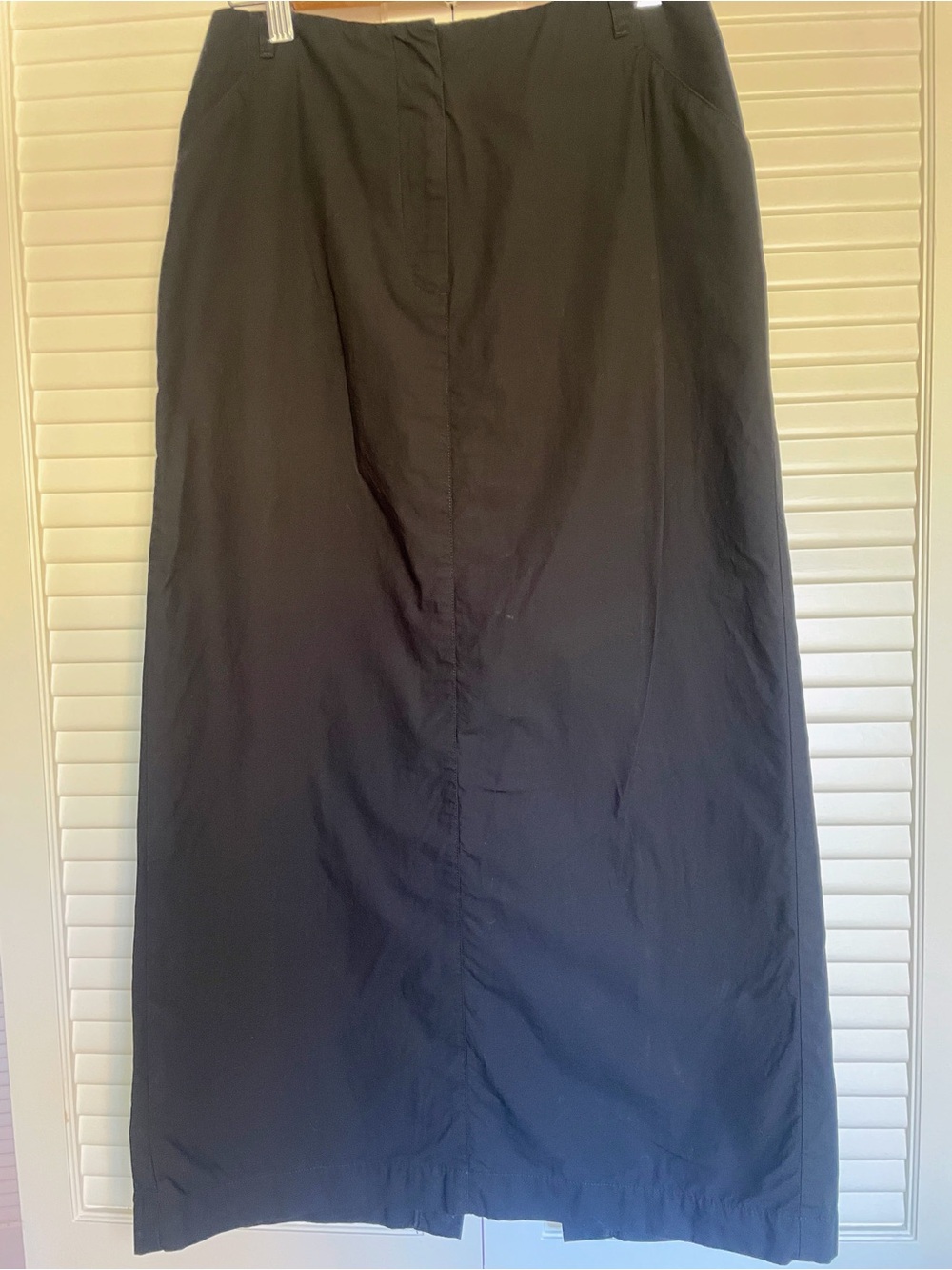 Loft Black Cotton Long Skirt